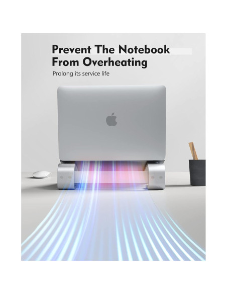 Soporte para Laptop SOQOOL Ergonómico Aluminio 10-15.6"