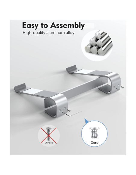Soporte para Laptop SOQOOL Ergonómico Aluminio 10-15.6"