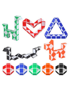 Paquete de 24 Cubos Mágicos Hotusi para Niños - Colores Aleatorios