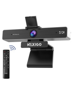 Cámara Web 4K NexiGo N950P con Control Remoto y Micrófonos