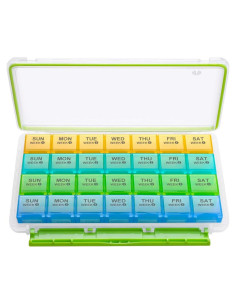 Organizador de Pastillas Mensual BUG HULL 28 Días a Prueba de Humedad