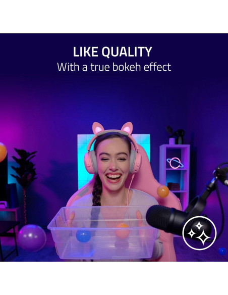 Webcam Razer Kiyo Pro Ultra 4K - Sensor Grande - Negro