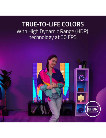 Webcam Razer Kiyo Pro Ultra 4K - Sensor Grande - Negro