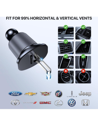 Soporte para Teléfono de Coche Lotuny Ajustable 4-7"