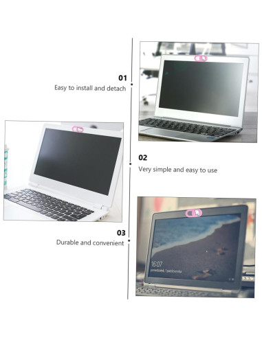 Cubierta de Cámara Happyyami 2 Piezas Rosa Deslizante Privacidad