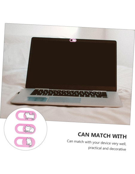 Cubierta de Cámara Happyyami 2 Piezas Rosa Deslizante Privacidad