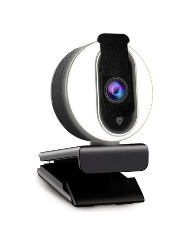 Cámara Web NexiGo N680E 1080P con Luz de Anillo y Micrófono