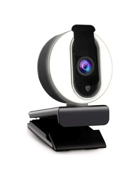 Cámara Web NexiGo N680E 1080P con Luz de Anillo y Micrófono