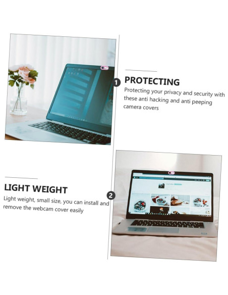 Cubierta de Cámara Happyyami 2 Piezas Rosa Deslizante Privacidad