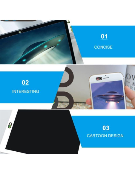 Cubierta de Webcam Deslizante Artibetter Set de 3 Colorido