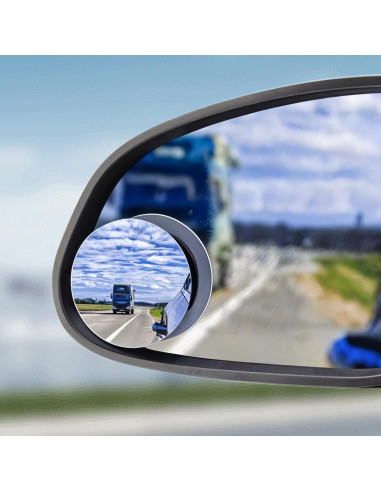 6 Espejos Redondos de Punto Ciego Tucnoeu 5 cm Ajustables