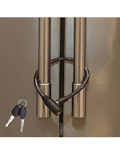 Candado para Refrigerador Urban August - Acero Inoxidable, Negro 2