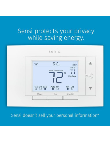 Termostato Inteligente Sensi Emerson ST55 Wi-Fi Programable