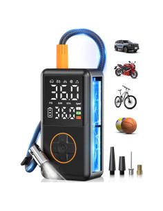 Compresor de Aire Portátil NUSTE 150 PSI con Pantalla Doble