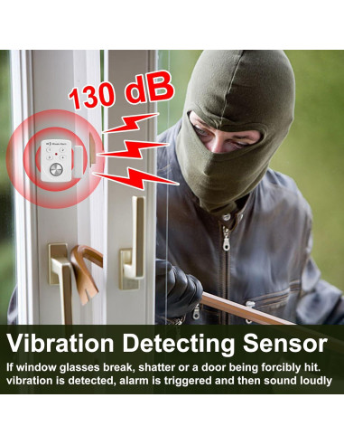 Paquete de 3 Alarmas de Puerta Ventana MH306V 130dB