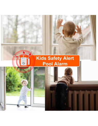 Paquete de 3 Alarmas de Puerta Ventana MH306V 130dB