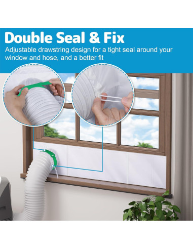 Kit de Ventana para Aire Acondicionado Portátil Air Jade 40-64"