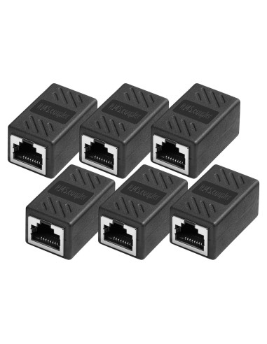 Acoplador Ethernet Hembra a Hembra Menewstart 6 Pack Cat7/Cat6