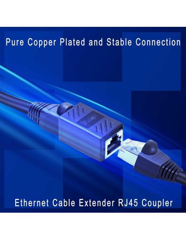 Acoplador Ethernet Hembra a Hembra Menewstart 6 Pack Cat7/Cat6