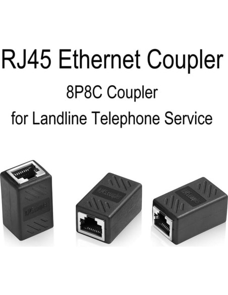 Acoplador Ethernet Hembra a Hembra Menewstart 6 Pack Cat7/Cat6