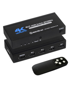 Conmutador HDMI 4K 4x1 Anber-Tech Control Remoto 60Hz