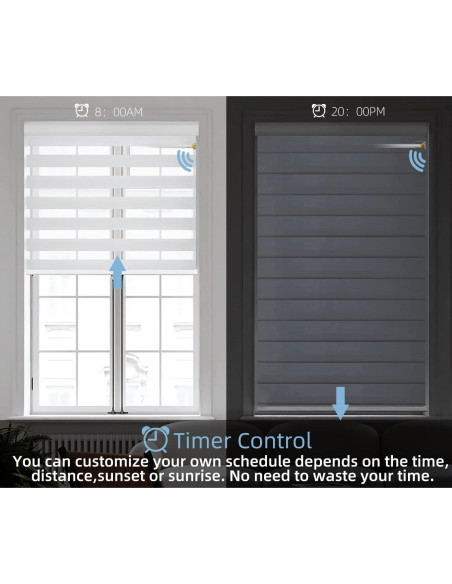 Motor de Cortina Inteligente HUIYEETEX Zigbee 1.5" Recargable