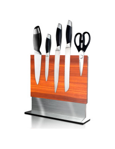 Bloque Magnético para Cuchillos FOSSTA - Madera Acacia y Acero