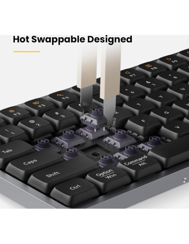 Teclado Mecánico Inalámbrico Lofree Flow84 Blanco POM