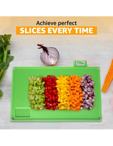 Juego de Tablas de Cortar EZTICO 4 Piezas Antideslizantes BPA Free