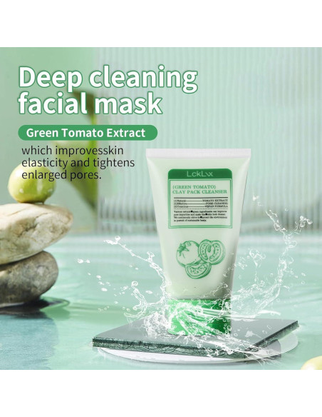 Mascarilla de Arcilla de Tomate Verde Jgppe 2PCS - Limpieza Profunda