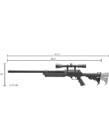 Rifle de Francotirador Airsoft Well Fire MB06 Negro 2.49 kg