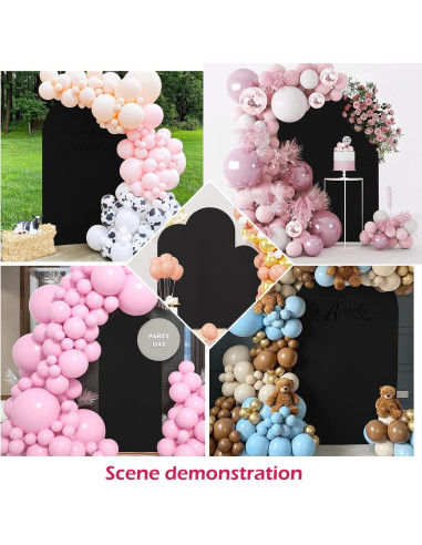 Cubierta de Arco de Boda Vazak 1.22m Spandex Negro