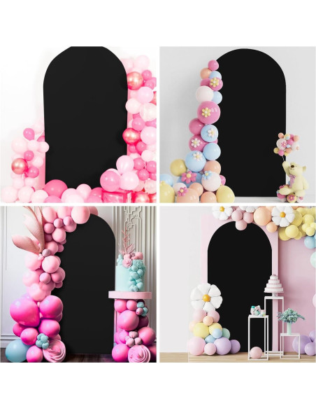 Cubierta de Arco de Boda Vazak 1.22m Spandex Negro