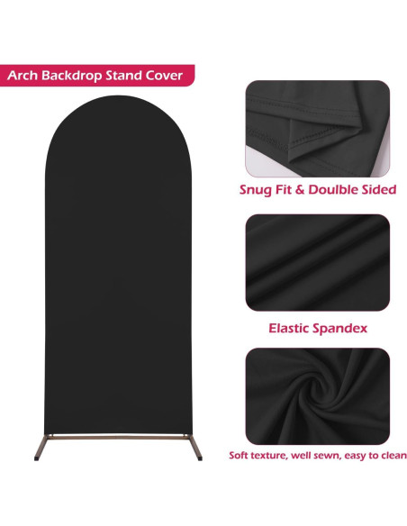 Cubierta de Arco de Boda Vazak 1.22m Spandex Negro