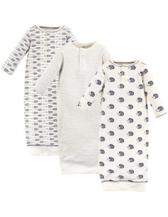 Vestido Henley Algodón Orgánico Tocado por la Naturaleza 0-6 Meses 2