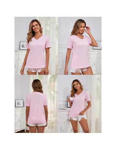 Camisas de Lactancia Ecavus Paquete de 3 con Cremallera Oculta