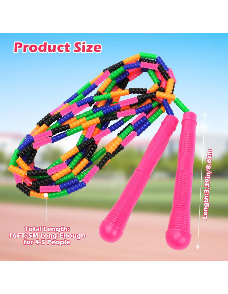 Cuerda de Salto Coolrunner 5.25 m Doble Holandesa Rosa 2 Pack