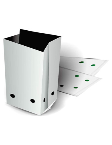 Bolsas de Cultivo HORTIPOTS Negras y Blancas 2 Galones 50 Pzas