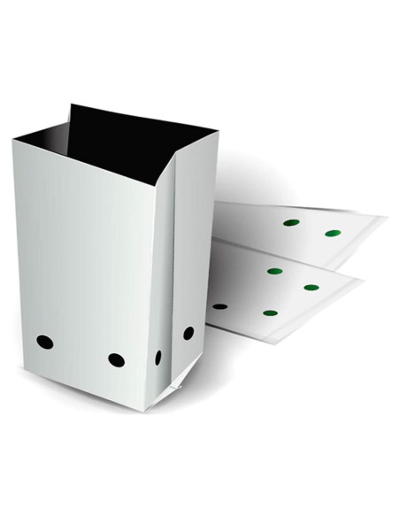 Bolsas de Cultivo HORTIPOTS Negras y Blancas 2 Galones 50 Pzas