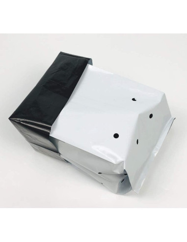 Bolsas de Cultivo HORTIPOTS Negras y Blancas 2 Galones 50 Pzas