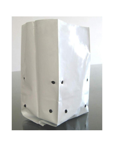 Bolsas de Cultivo HORTIPOTS Negras y Blancas 2 Galones 50 Pzas