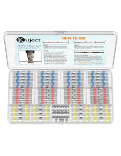 Kit de Conectores Termoretráctiles Kuject 120PCS IP67