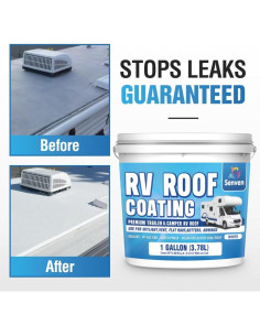 Sellador de Techo RV SENVEN Blanco 1 Galón Impermeable 2