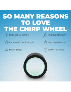 Rodillo de Espuma Chirp Wheel+ 10.16 cm Alivio Espalda y Cuello 2