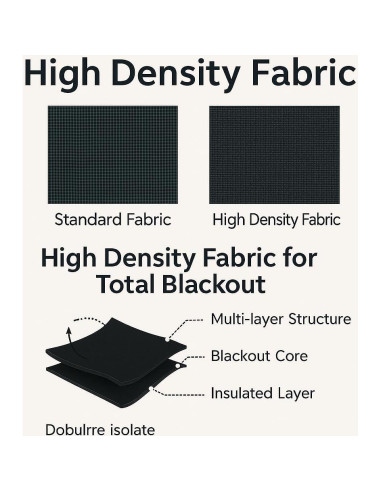 Cortina Opaca Portátil DREAM ART 130x180cm Ajustable Negra