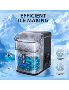 Fabricador de Hielo Nugget Antarctic Star 34Lbs/24H Acero Inoxidable 2