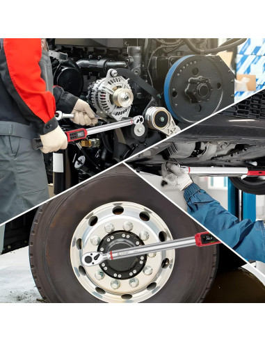 Llave de Torque Digital ANPUDS 1/2" 6-400Nm Precisión 1%