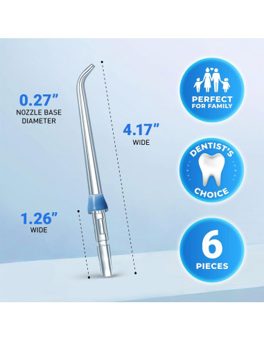 Cabezas de Reemplazo para Flosser de Agua Waterpik - 6 Consejos Clásicos