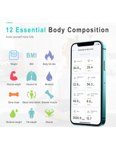 Balanza Digital de Baño BalanceFrom Bluetooth 181kg IMC 2