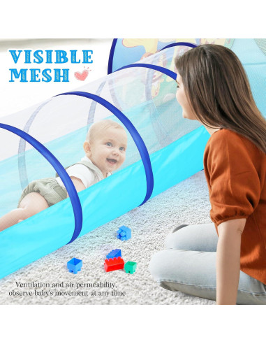 Carpa de Juego 3 Piezas para Niños con Túnel y Piscina